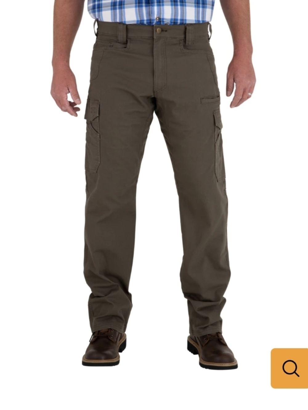 Noble Outfitters Flex Canvas Cargo Work Pants 38x30 Brown Tundra Utility